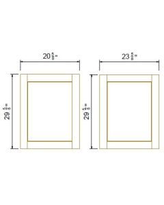 Shaker Jade Green Base Decorative Panels