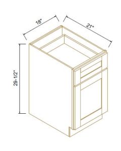 Shaker Jade Green File Drawer Base