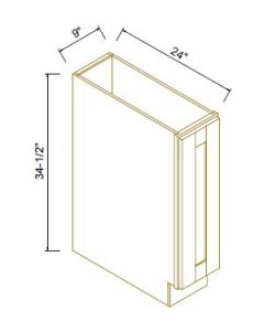 Shaker Jade Green Single Door Tray Base