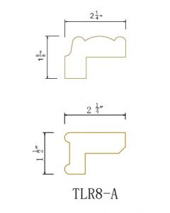 Shaker White Traditional Light Rail Molding