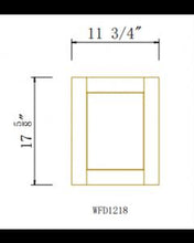 Load image into Gallery viewer, Shaker White 18&quot; H Wall Deco Door Panel - Sample Door
