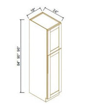 Load image into Gallery viewer, Shaker White 24&quot;D Single door Wall Pantries
