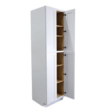 Load image into Gallery viewer, Shaker White 24&quot;D Double doors Wall Pantries
