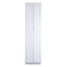 Load image into Gallery viewer, Shaker White 24&quot;D Double doors Wall Pantries
