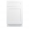Ready to Assemble 21Wx34.5Hx24D in. Shaker Base Cabinet with 1 Door and 1 Drawer in White