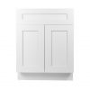 Ready to Assemble 24Wx34.5Hx21D in. Shaker  VANITY SINK BASE CABINET-1-FAKE DRAWER ,2 DOORS in White
