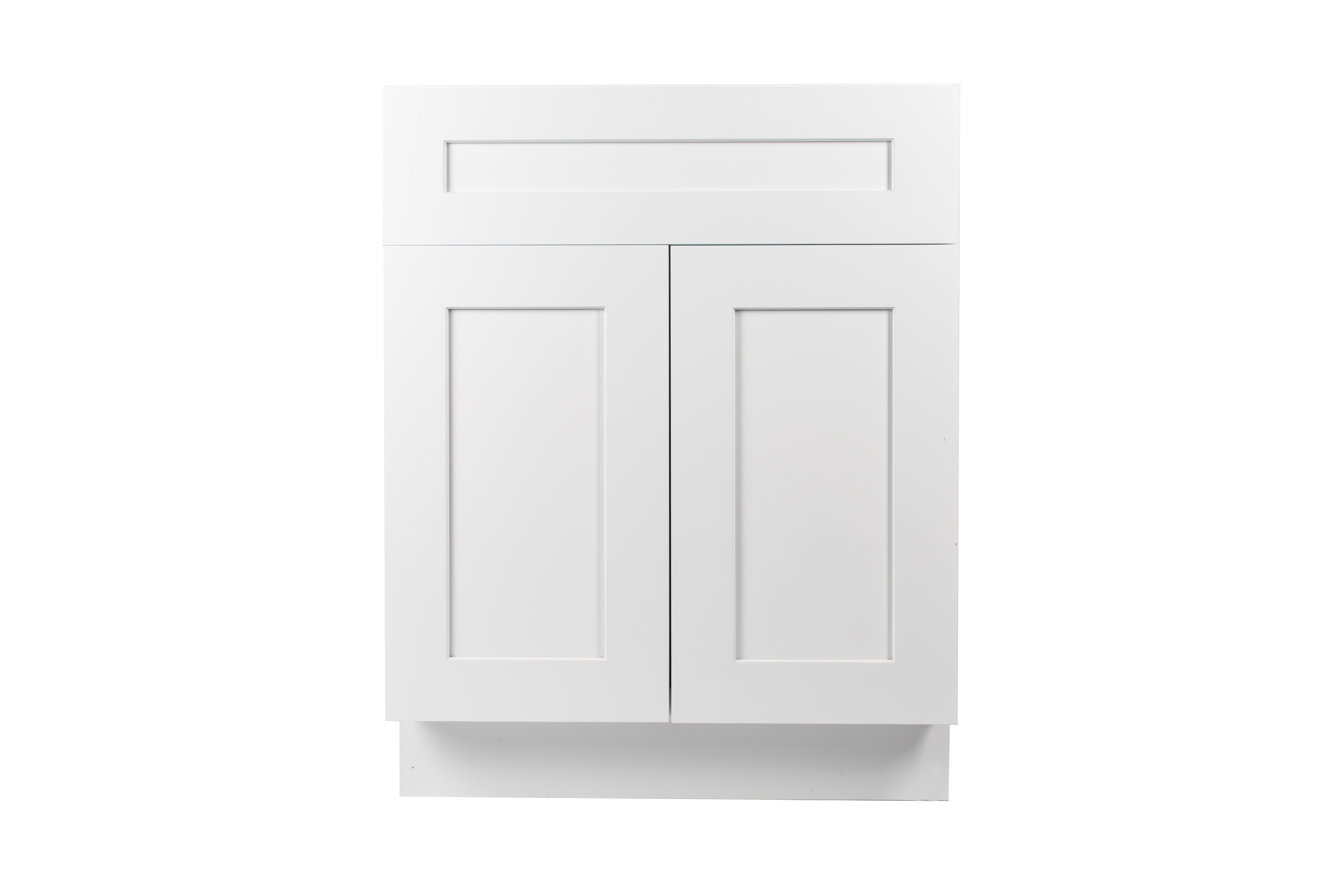 Ready to Assemble 24x34.5x24 in. Shaker Sink Base Cabinet with 2 Doors in White