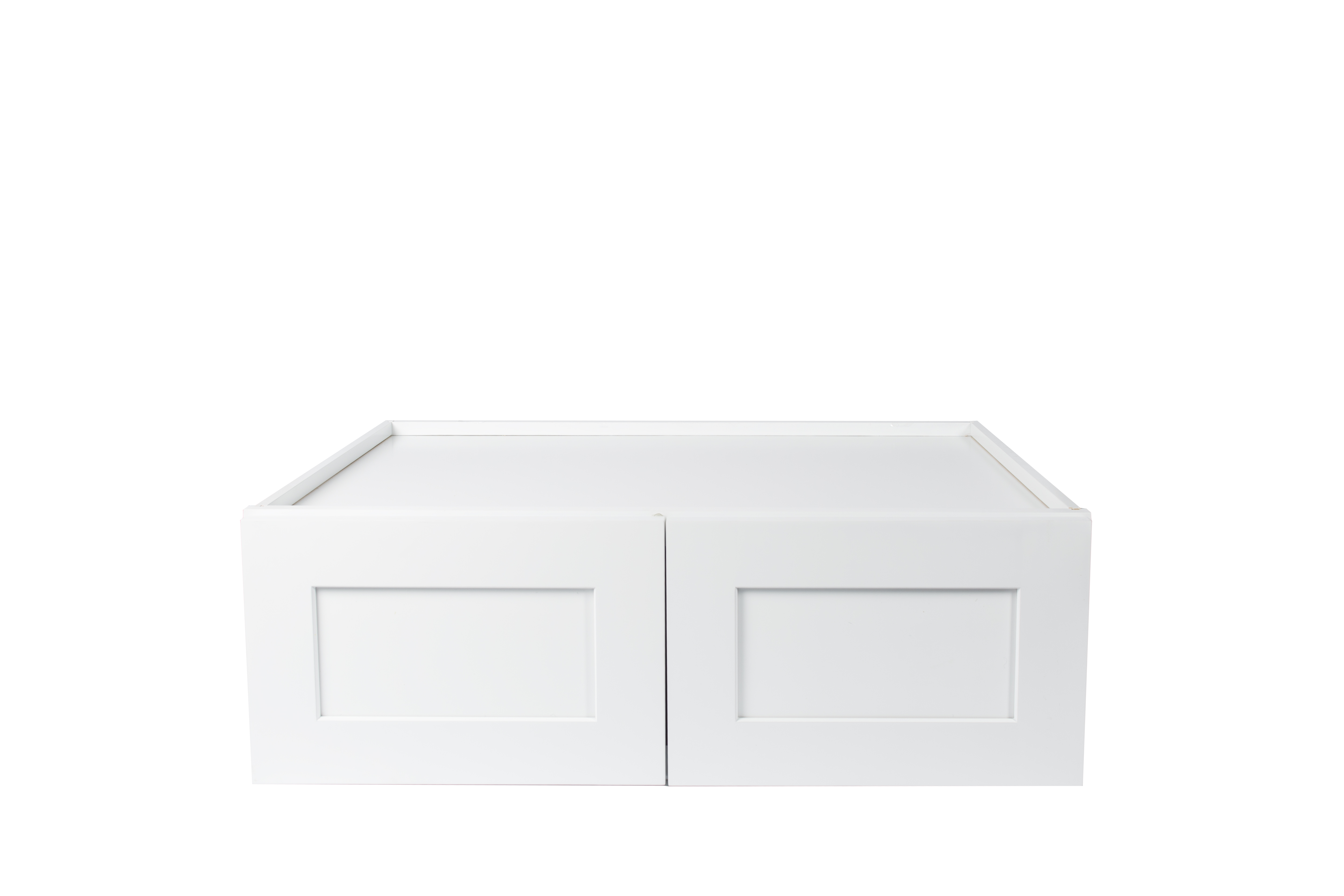 Ready to Assemble 33x12x12 in. Shaker High Double Door Wall Cabinet in White