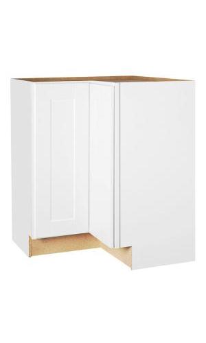 Ready to Assemble 33Wx34.5Hx33D in. Shaker BASE LAZY SUSAN-2 DOORS in White