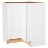 Ready to Assemble 36Wx34.5Hx33D in. Shaker BASE LAZY SUSAN-2 DOORS in White
