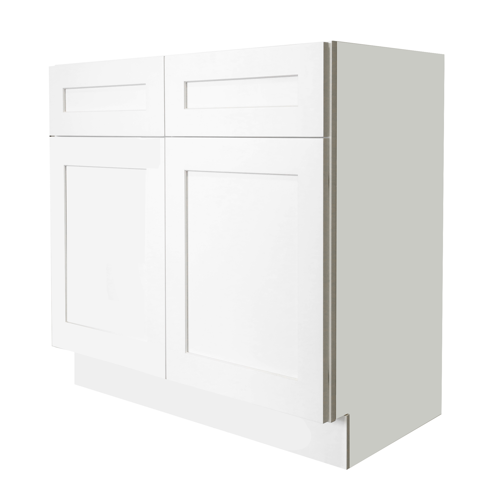 Ready to Assemble 42x34.5x24 in. Shaker Sink Base Cabinet with 2 Doors in White