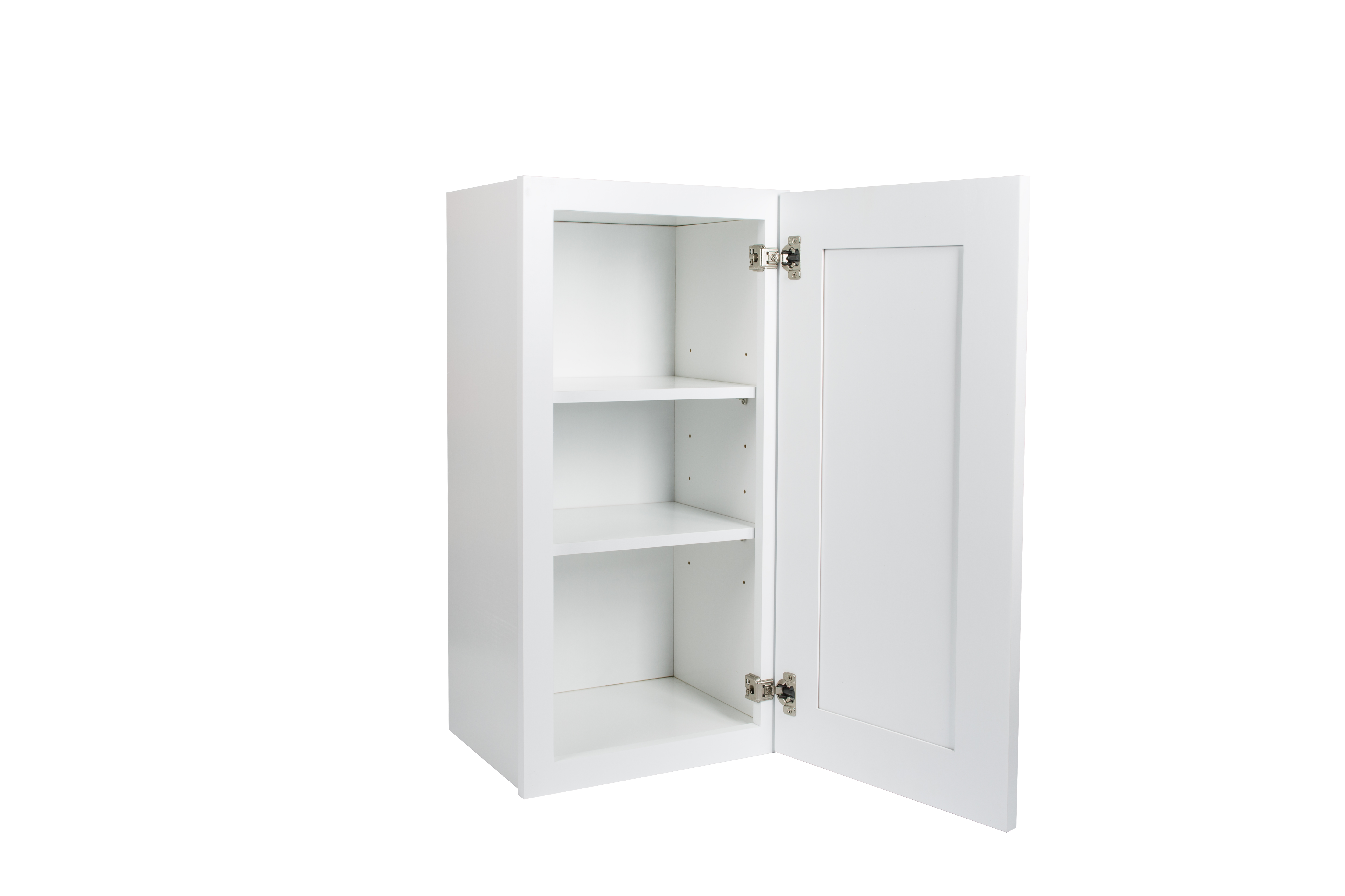 Ready to Assemble 21x36x12 in. Shaker Wall Cabinet with 1-Door and Adjustable Shelves in White