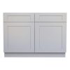 Ready to Assemble 33Wx34.5Hx24D in. Shaker Base Cabinet with 2 Door and 2 Drawer in Gray