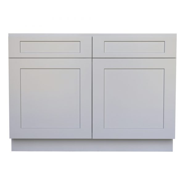 Ready to Assemble 36Wx34.5Hx24D in. Shaker Base Cabinet with 2 Door and 2 Drawer in Gray