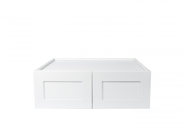 Ready to Assemble 30x18x12 in. Shaker High Double Door Wall Cabinet in White