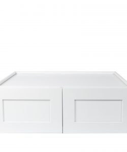 Ready to Assemble 30x21x24 in. Shaker High Double Door Wall Cabinet in White