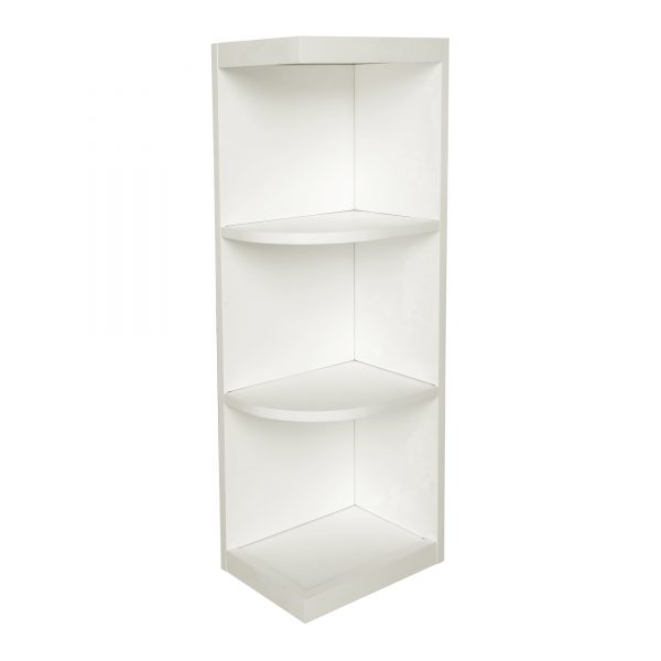 Ready to Assemble 9Wx42Hx12D in. Shaker Wall End Open Shelf in White