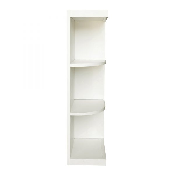 Ready to Assemble 9Wx30Hx12D in. Shaker Wall End Open Shelf in White