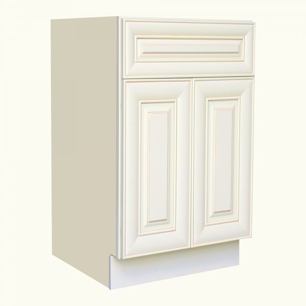 AWxB27   Ready to Assemble 27Wx34.5Hx24D in.  Base Cabinet with 2 Door and 1 Drawer inAntique White