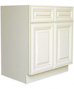 AWxB33   Ready to Assemble 33Wx34.5Hx24D in.  Base Cabinet with 2 Door and 2 Drawer inAntique White