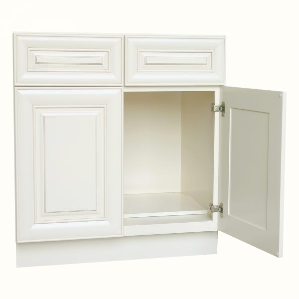 AWxSB39-CY   Ready to Assemble 39x34.5x24 in.  Sink Base Cabinet with 2 Doors inAntique White