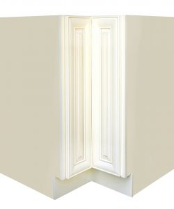 AWxLS3312   Ready to Assemble 33Wx34.5Hx33D in.  BASE LAZY SUSAN-2 DOORS inAntique White