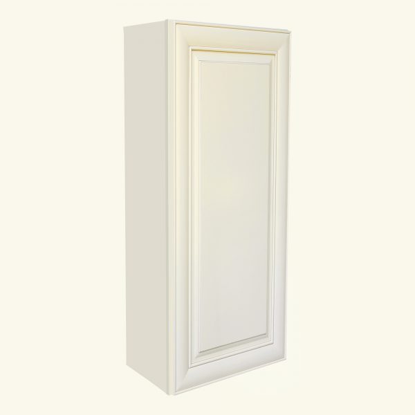 AWxW0930   Ready to Assemble 9Wx30Hx12D in.  Wall Cabinet with 1-Door and Adjustable Shelves inAntique White